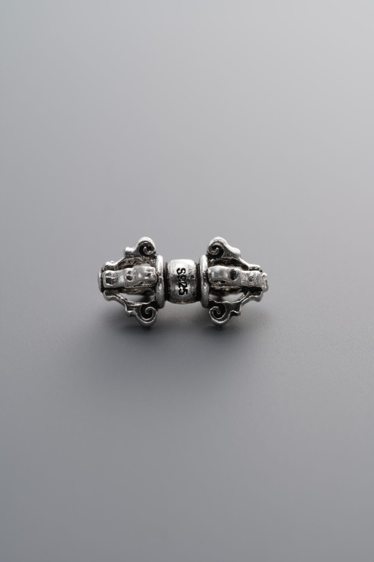 925 Sterling Silver-Antiqued-Vajra Spacer Bead-13mm - Image 1