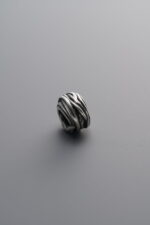 925 Sterling Silver-Antiqued-Intertwined Coil Spacer Bead-6mm - Image 3