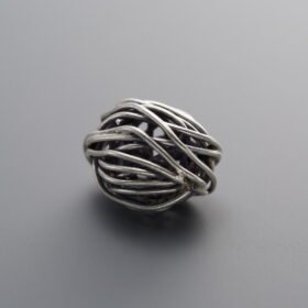 Wrapped Pom-pom Spacer Bead