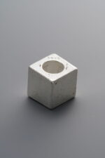 925 Sterling Silver-Bright-Square Spacer Bead-8mm