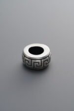 925 Silver-Vintage-Key Pattern Spacer Bead-10mm - Image 2