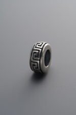 925 Silver-Vintage-Key Pattern Spacer Bead-10mm - Image 3