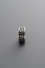 925 Silver-Vintage-Key Pattern Spacer Bead-8mm - Image 3