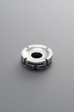 925 Sterling Silver-Antiqued-Endless Knot Spacer Bead-12mm - Image 2