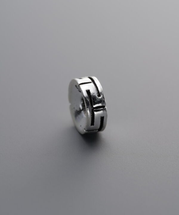 925 Sterling Silver-Antiqued-Endless Knot Spacer Bead-7mm