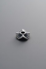 925 Silver-Vintage-Wavy Striped Spacer-8mm