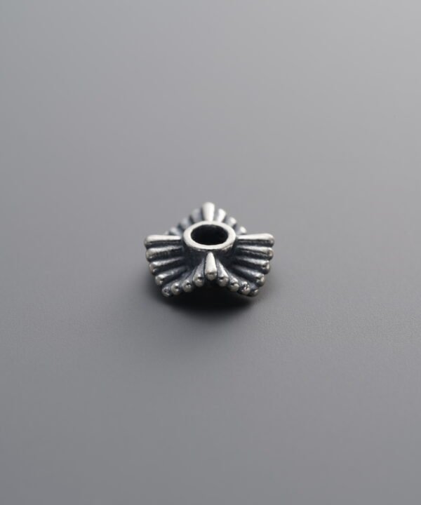 925 Silver-Vintage-Wavy Striped Spacer-8mm