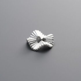 925 Silver-Plain-Wavy Striped Spacer-9mm