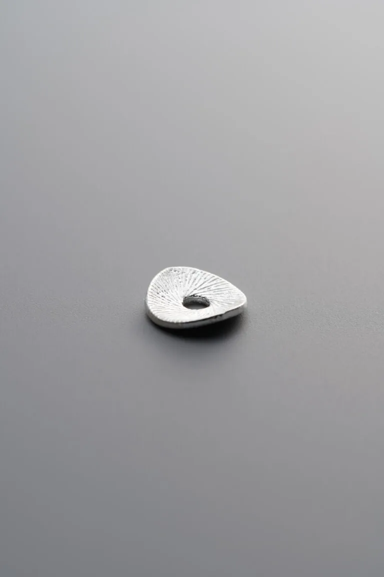 925 Sterling Silver plain lotus leaf spacer bead (6mm) for handmade crystal and stone jewelry designs 4