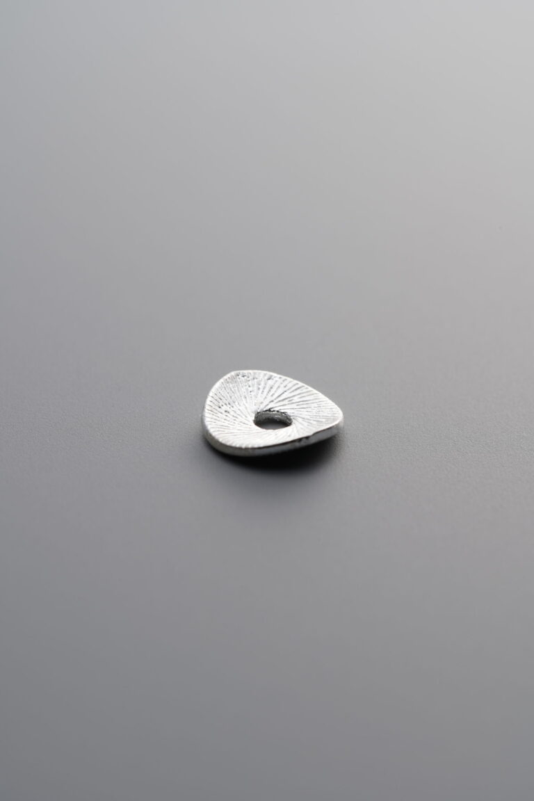 925 Sterling Silver plain lotus leaf spacer bead (6mm) for handmade crystal and stone jewelry designs 4
