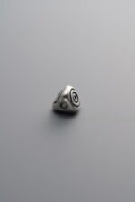 925 Sterling Silver-Antiqued-Circle Triangle Spacer Bead-4mm