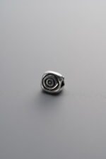 925 Sterling Silver-Antiqued-Circle Triangle Spacer Bead-5mm - Image 3