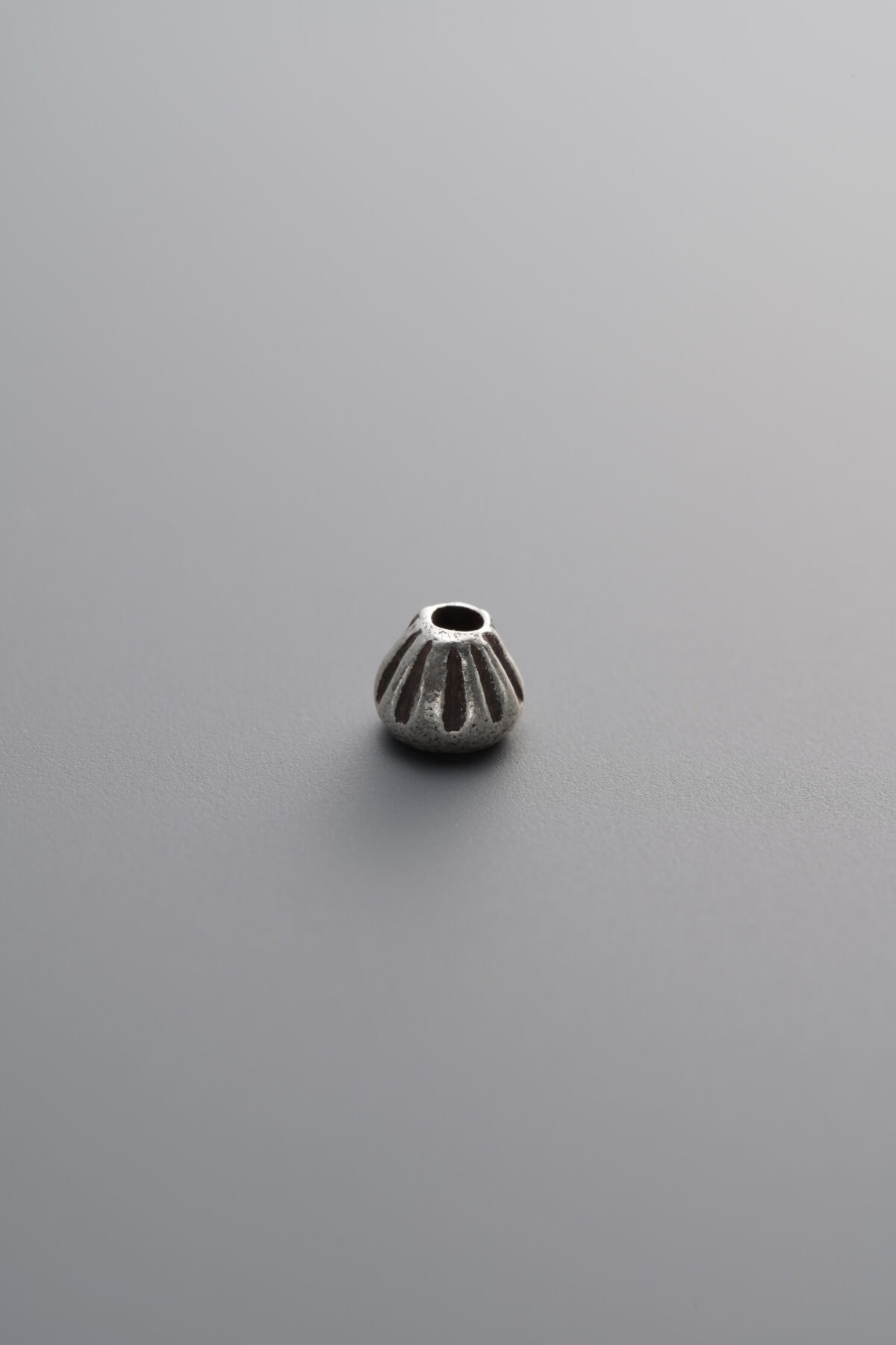 925 Sterling Silver-Antiqued-Striped Pattern Spacer Bead-4mm - Image 3