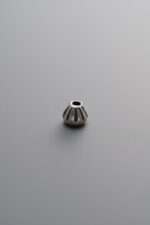 925 Sterling Silver-Antiqued-Striped Pattern Spacer Bead-4mm - Image 3