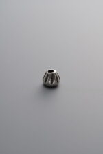 925 Sterling Silver-Antiqued-Striped Pattern Spacer Bead-4mm - Image 2