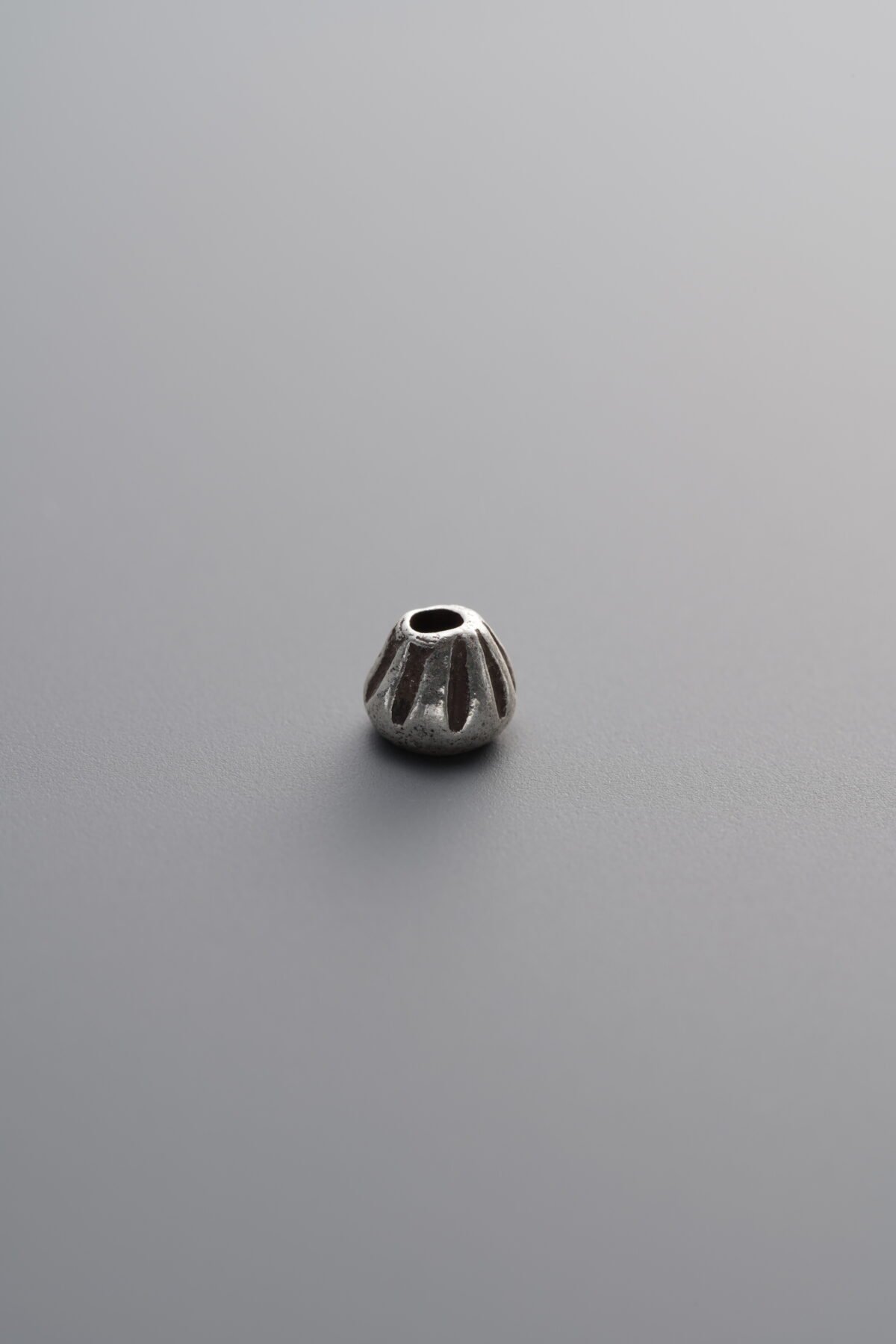 925 Sterling Silver-Antiqued-Striped Pattern Spacer Bead-4mm - Image 1