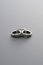 925 Silver-Vintage-Small Fish Three-ring Connector Chain-15mm - Image 2