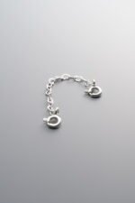 925 Silver-Plain-Heart-Shaped Connector Chain-60mm - Image 2
