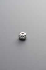 925 Sterling Silver-Bright-Pumpkin Spacer Bead-4mm - Image 3
