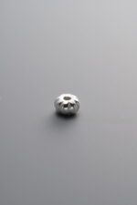 925 Sterling Silver-Bright-Pumpkin Spacer Bead-4mm - Image 2