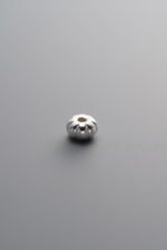 925 Sterling Silver-Bright-Pumpkin Spacer Bead-4mm