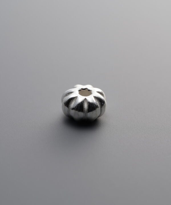 925 Silver-Plain-Pumpkin Spacer Bead-6mm