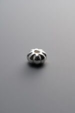 925 Sterling Silver-Bright-Pumpkin Spacer Bead-6mm - Image 4