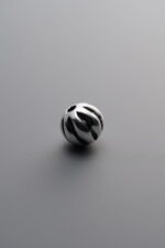 925 Sterling Silver-Antiqued-Melon-Patterned Spacer Bead-6mm