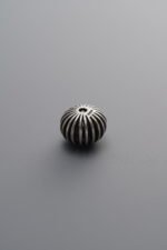 925 Sterling Silver-Antiqued-Melon-Patterned Spacer Bead-7mm - Image 4