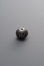 925 Sterling Silver-Antiqued-Melon-Patterned Spacer Bead-7mm - Image 3