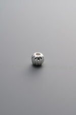925 Sterling Silver-Bright-Melon-Patterned Spacer Bead-4mm