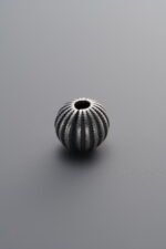 925 Sterling Silver-Antiqued-Woven Melon Pattern Spacer Bead-8mm