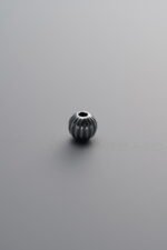 925 Sterling Silver-Antiqued-Melon-Patterned Spacer Bead-4mm