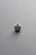 925 Sterling Silver-Antiqued-Melon Pattern Lantern Spacer Bead-4mm - Image 3