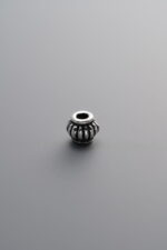 925 Sterling Silver-Antiqued-Melon Pattern Lantern Spacer Bead-4mm - Image 2