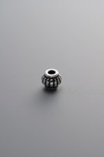 925 Sterling Silver-Antiqued-Melon Pattern Lantern Spacer Bead-4mm