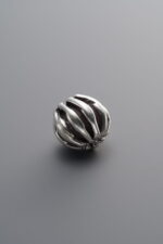 925 Sterling Silver-Antiqued-Melon-Patterned Spacer Bead-8mm - Image 3