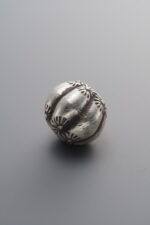 925 Sterling Silver-Antiqued-Printed Melon Pattern Spacer Bead-11mm