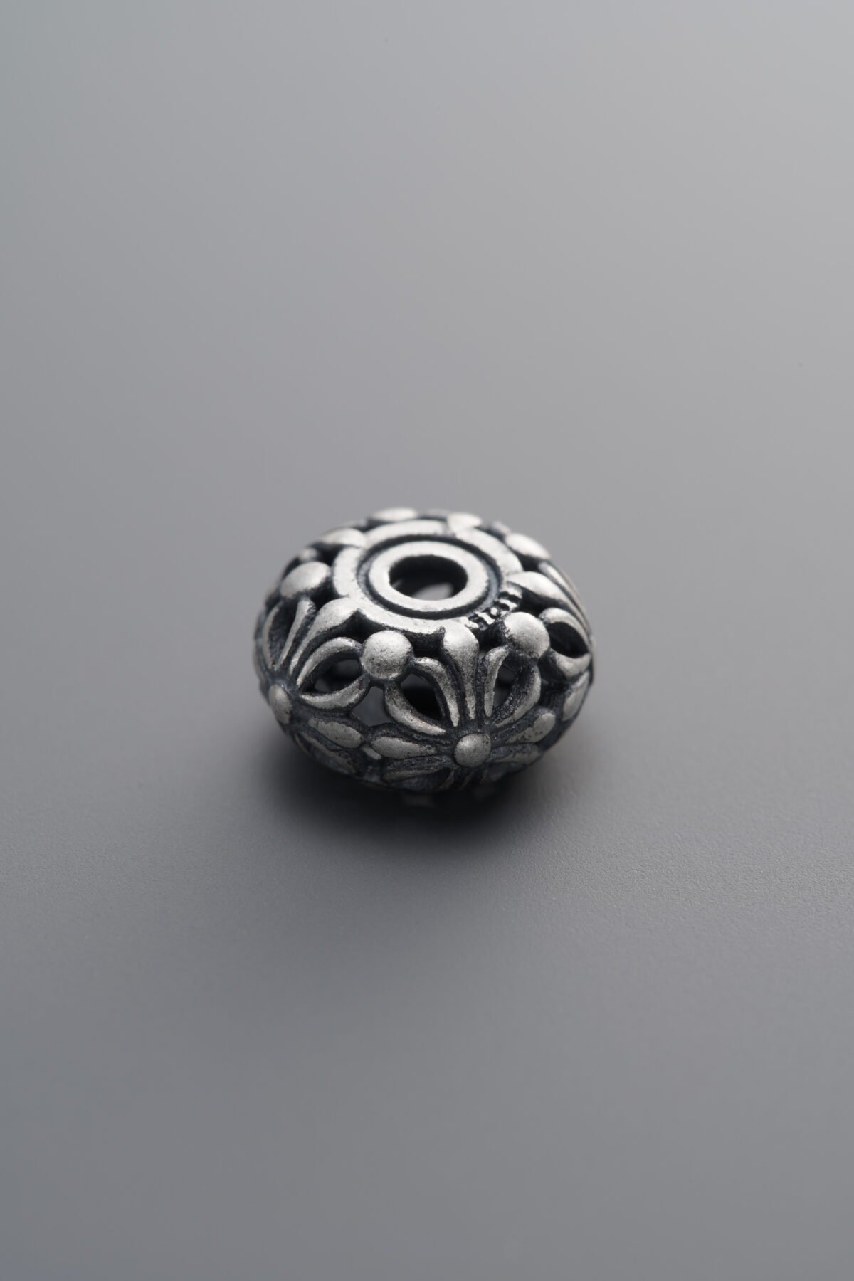925 Sterling Silver-Antiqued-Cross Spacer Bead-10mm - Image 3