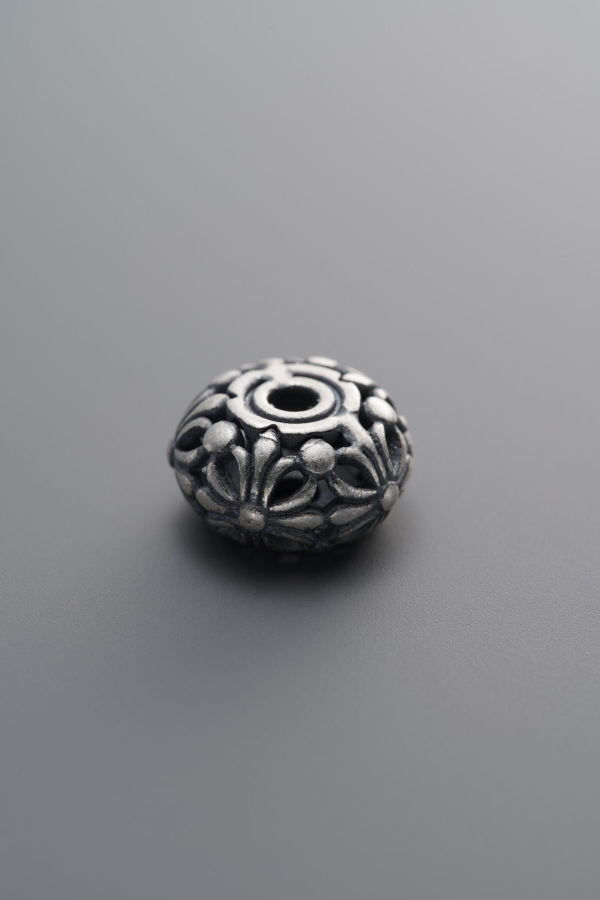 925 Sterling Silver-Antiqued-Cross Spacer Bead-10mm - Image 2