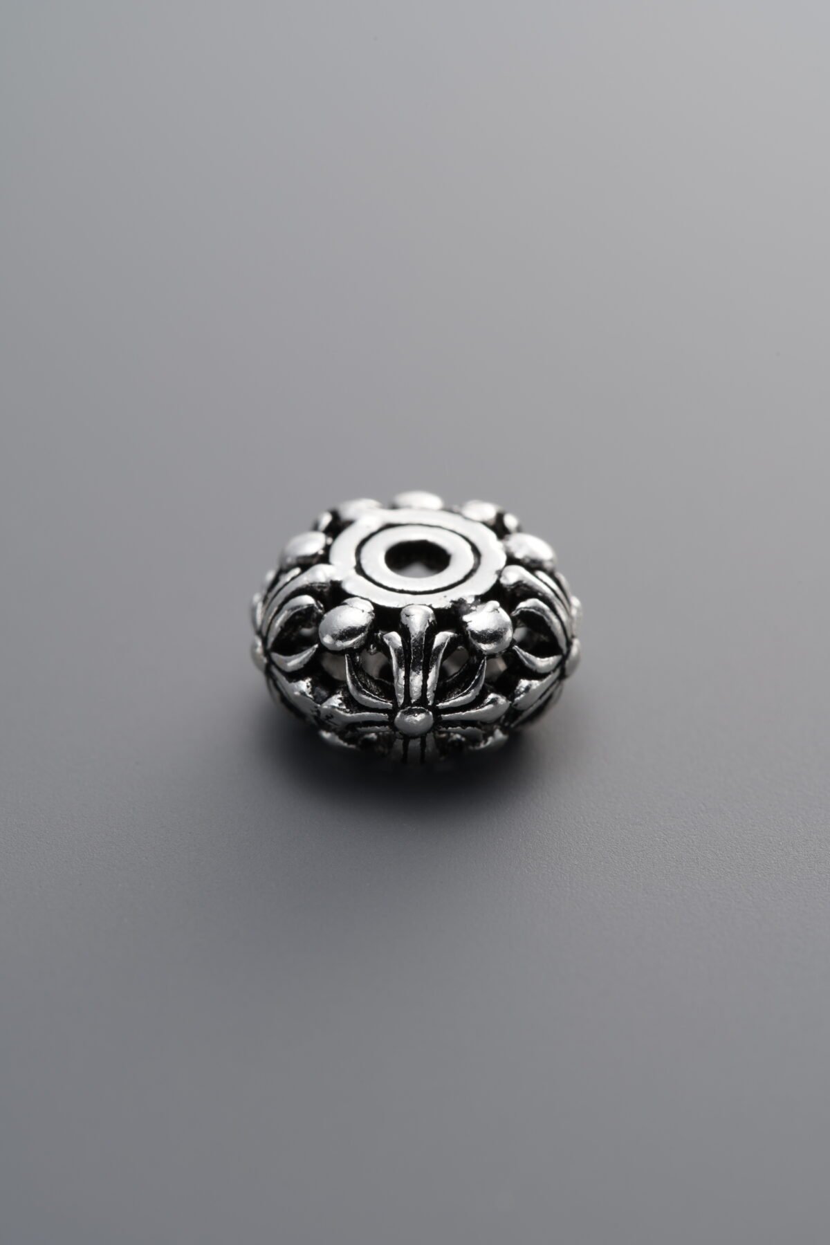 925 Sterling Silver-Antiqued-Cross Spacer Bead-11mm - Image 2