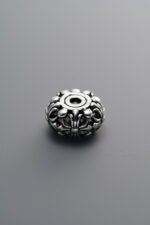 925 Sterling Silver-Antiqued-Cross Spacer Bead-11mm - Image 2