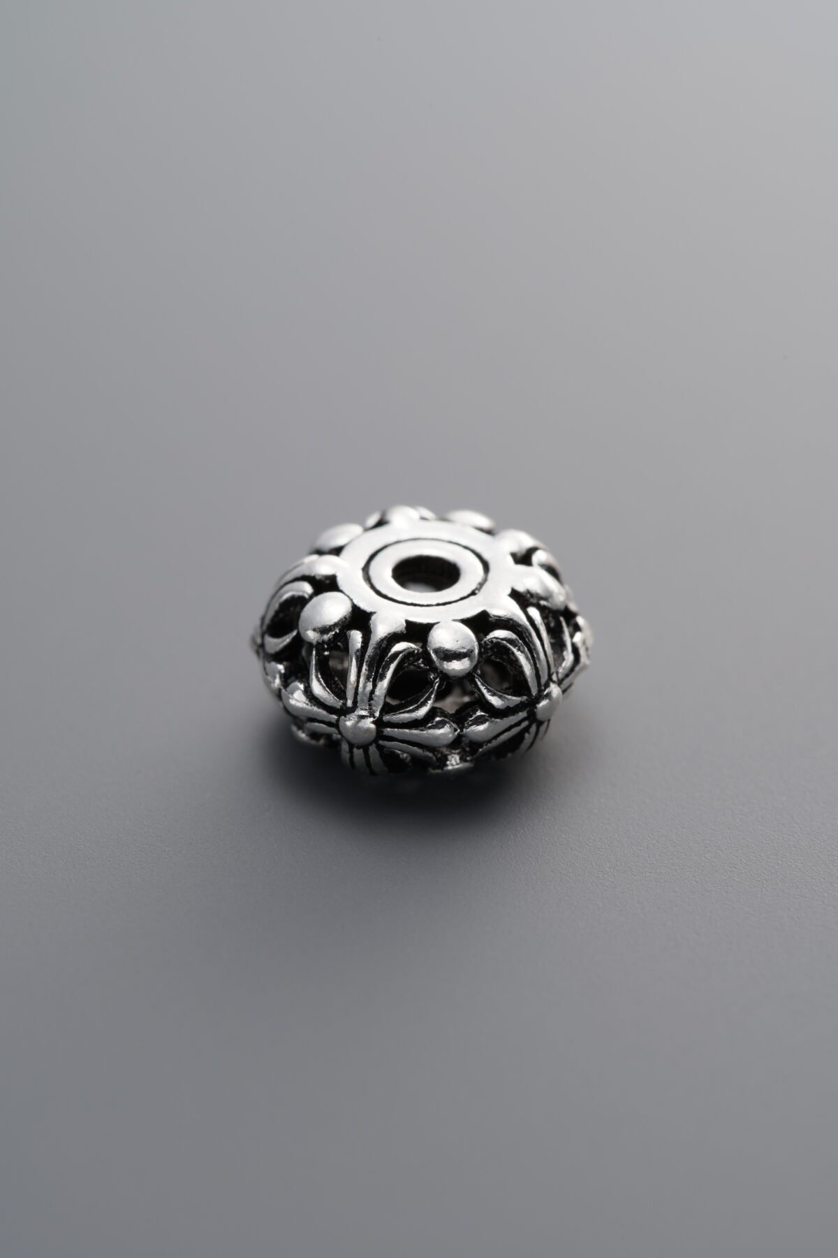 925 Sterling Silver-Antiqued-Cross Spacer Bead-11mm - Image 1
