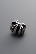 925 Sterling Silver-Antiqued-Cross Spacer Bead-10mm - Image 3