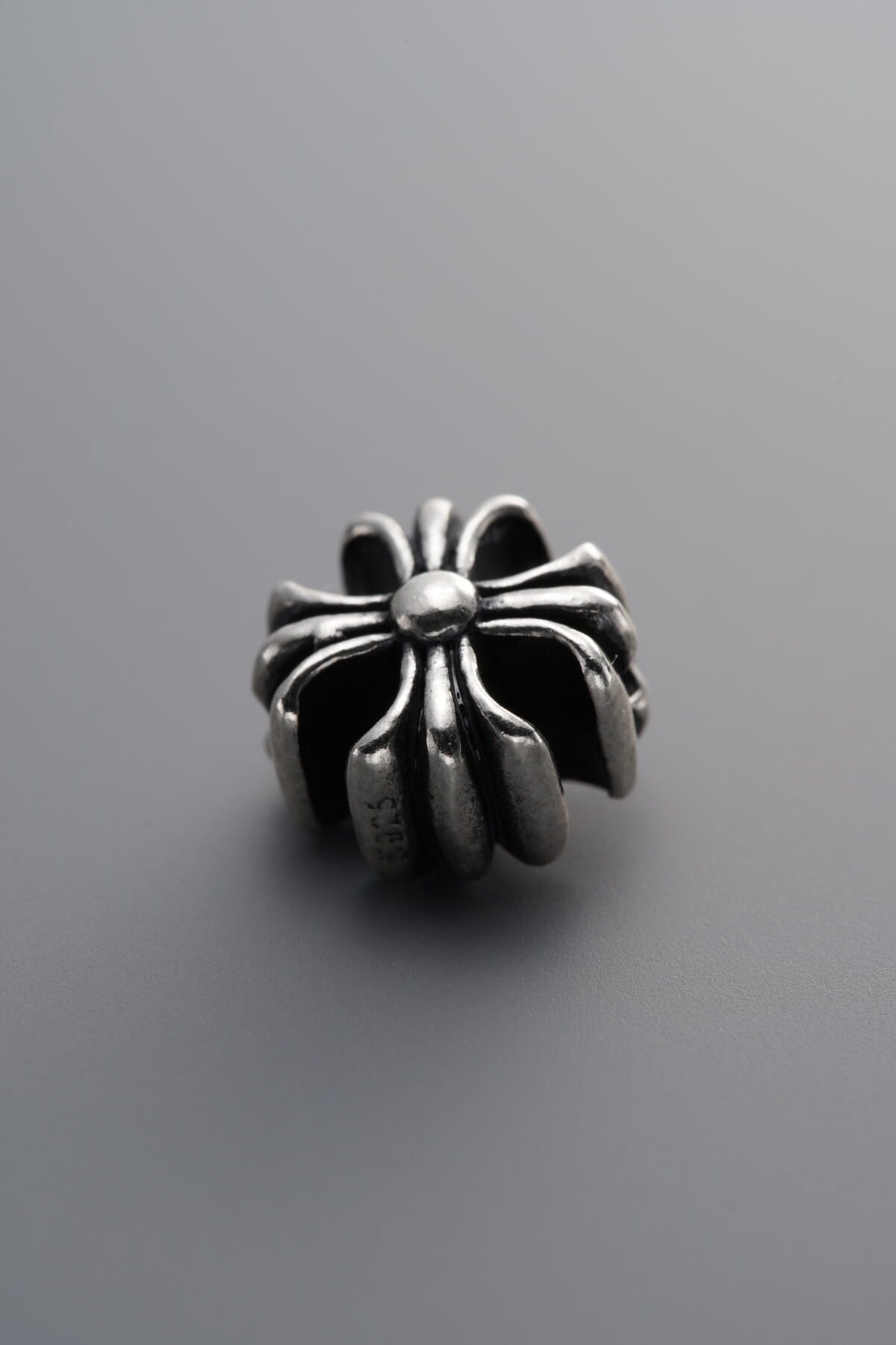 925 Sterling Silver-Antiqued-Cross Spacer Bead-10mm - Image 1