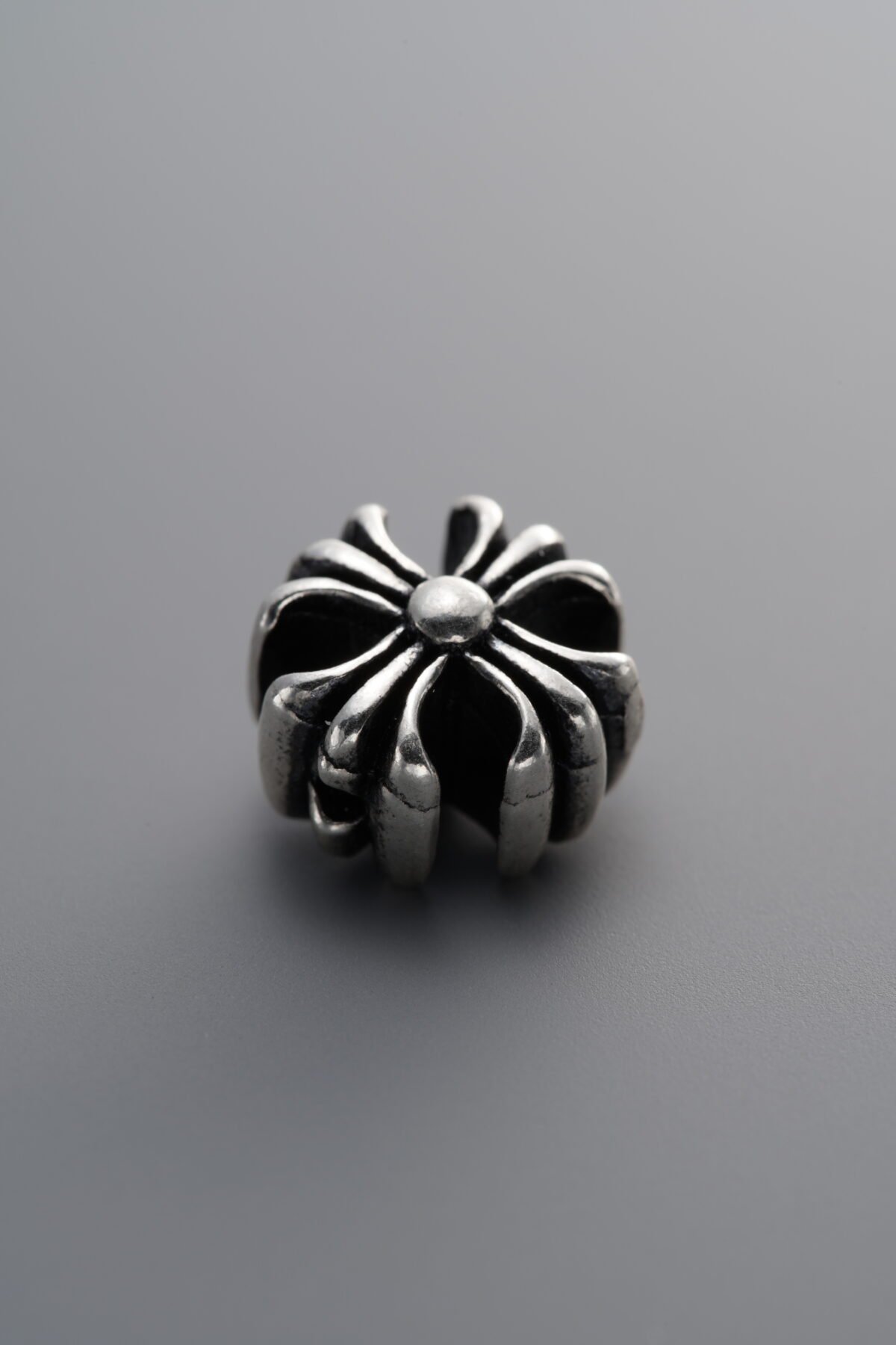 925 Sterling Silver-Antiqued-Cross Spacer Bead-10mm - Image 2