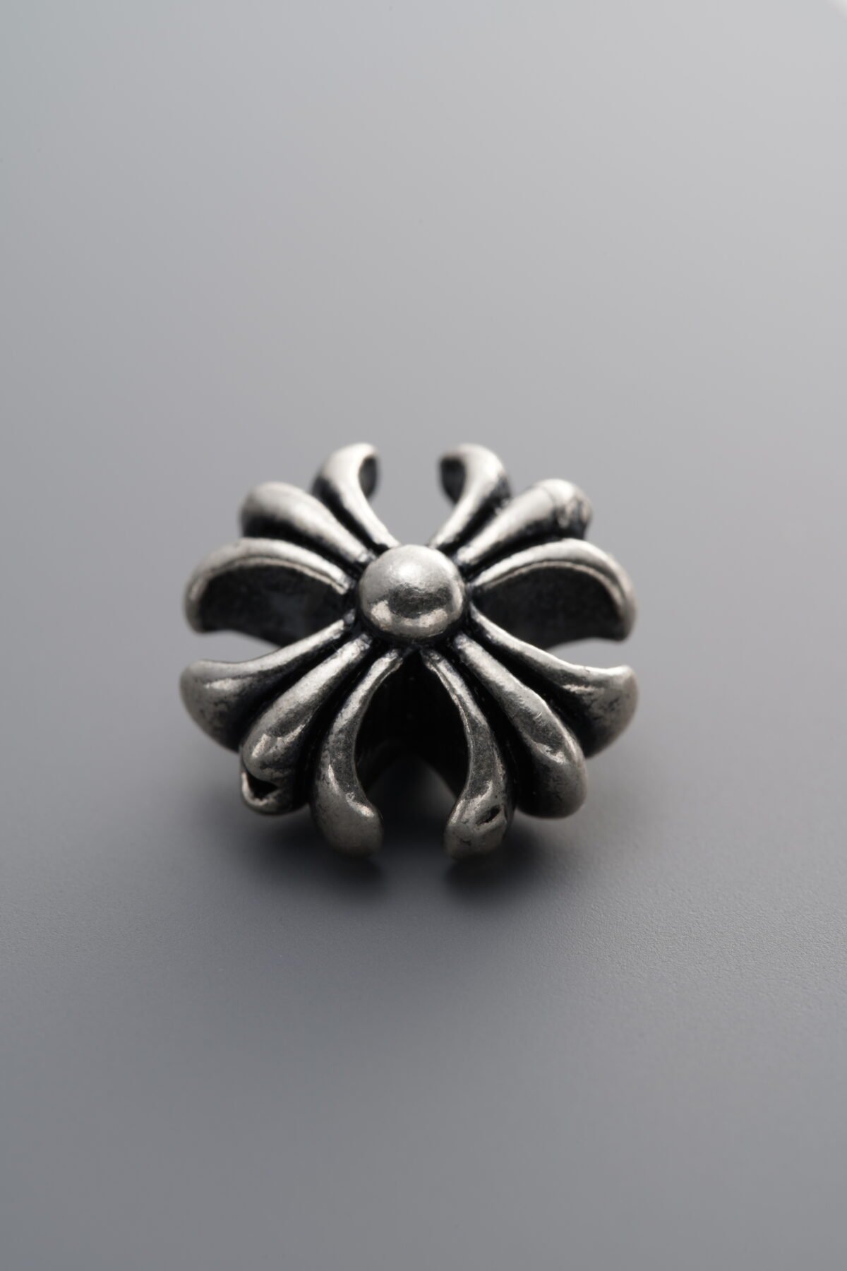 925 Sterling Silver-Antiqued-Cross Spacer Bead-15mm - Image 1