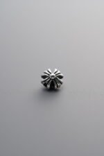 925 Sterling Silver-Antiqued-Cross Openwork Frame Spacer Bead-5mm - Image 3