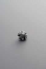 925 Sterling Silver-Antiqued-Cross Openwork Frame Spacer Bead-5mm - Image 2