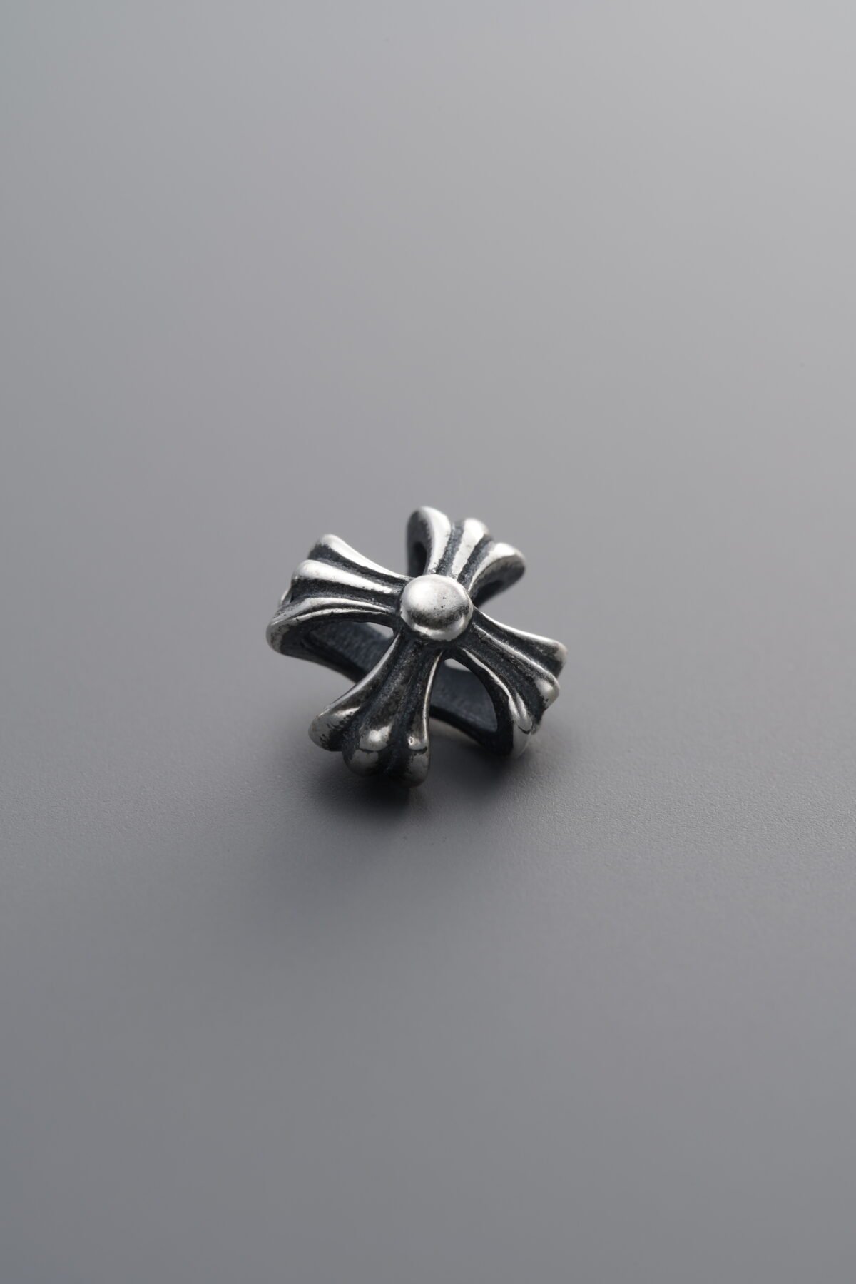 925 Sterling Silver-Antiqued-Cross Openwork Frame Spacer Bead-9mm - Image 3